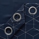preview thumbnail 3 of 86, Deconovo Decorative Silver Diamond Curtains (2 Panel)