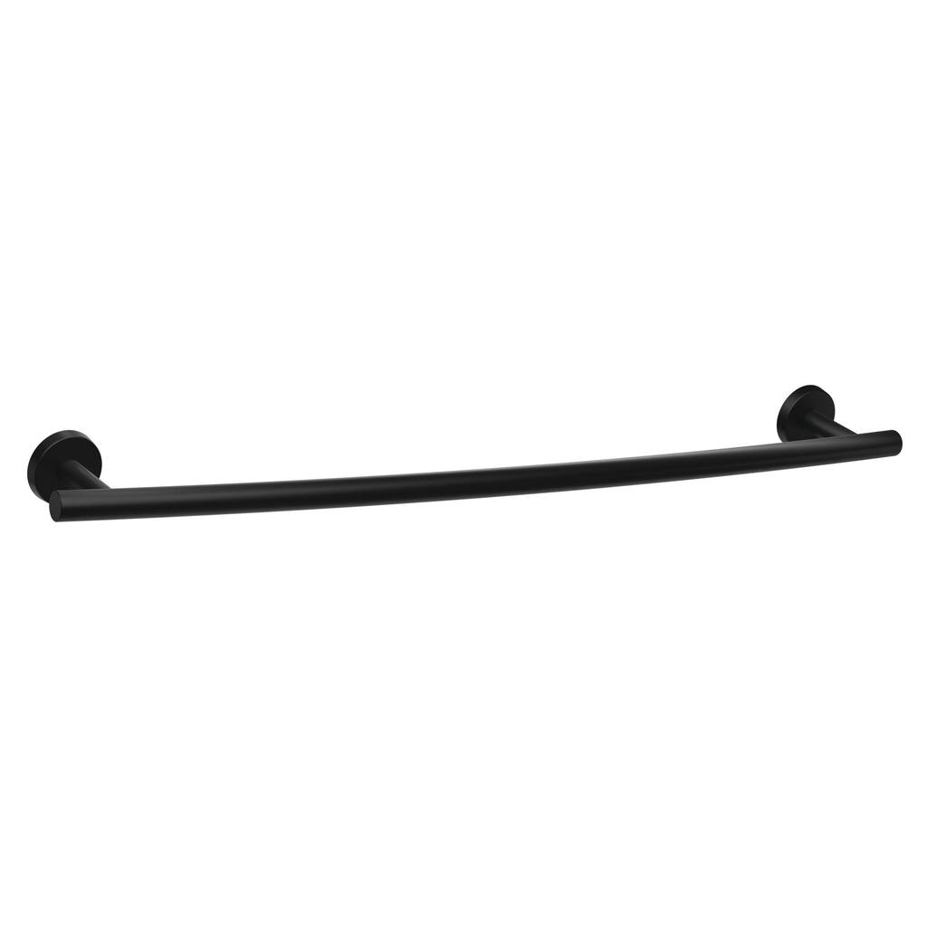 Arrondi 24 in (610 mm) Towel Bar in Matte Black - 24 in.
