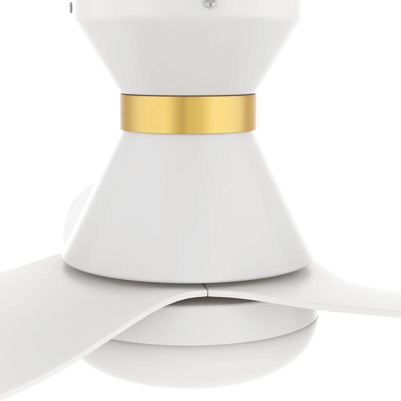 CARRO Chamomile 45" ABS 3-Blade Indoor Smart Ceiling Fan with Light and Remote Control