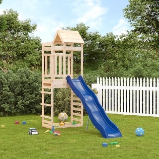 vidaXL Outdoor Playset Outdoor Backyard Playground Equipment for Kids Age 3-8 - 87.4" x 35.4" x 94.1"