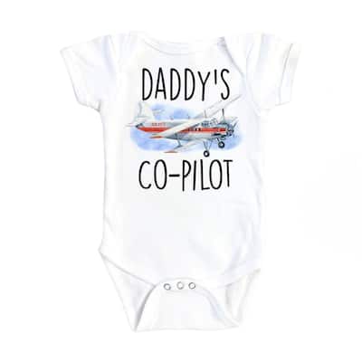 Pilot Copilot Red - Baby Boy Girl Clothes Infant Bodysuit Funny Cute Newborn