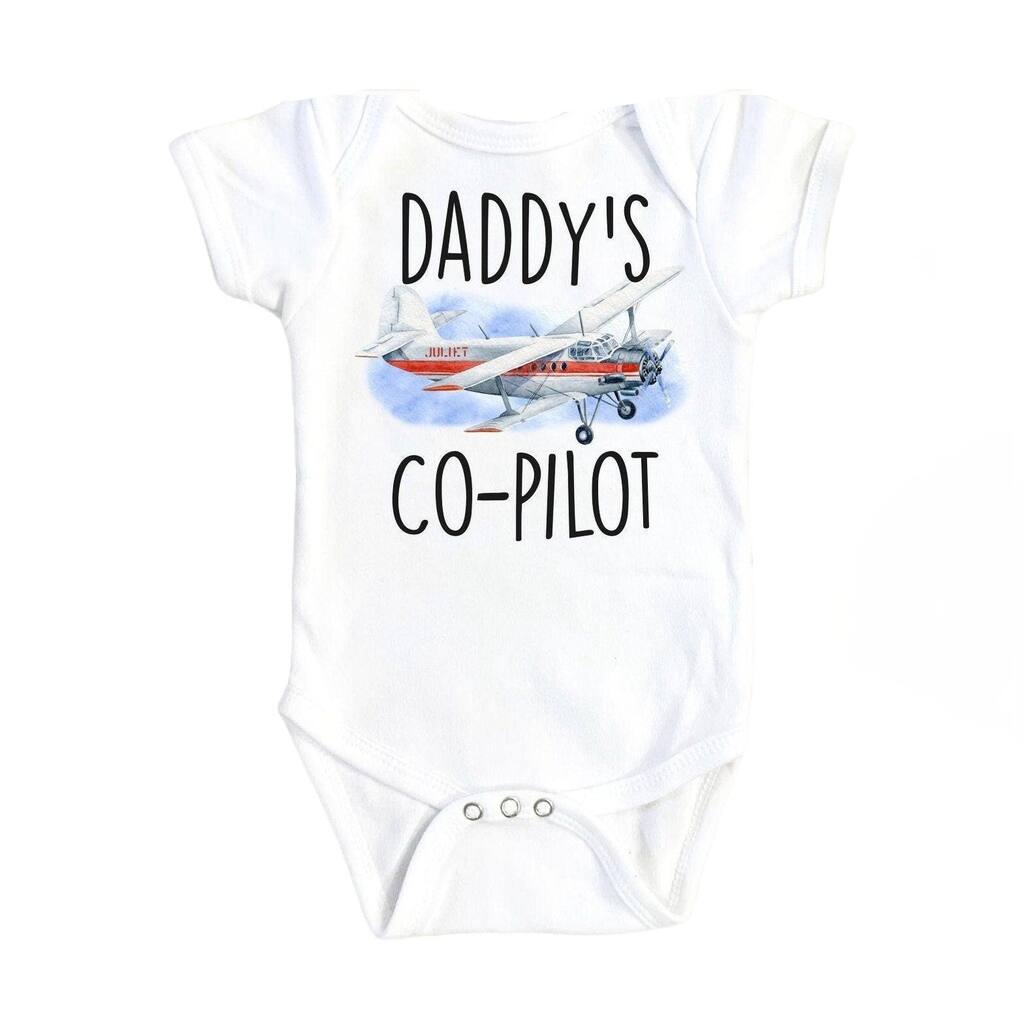 Pilot Copilot Red - Baby Boy Girl Clothes Infant Bodysuit Funny Cute Newborn