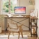 preview thumbnail 9 of 113, Small L Shaped Desk with Storage Shelves Corner Computer Desk