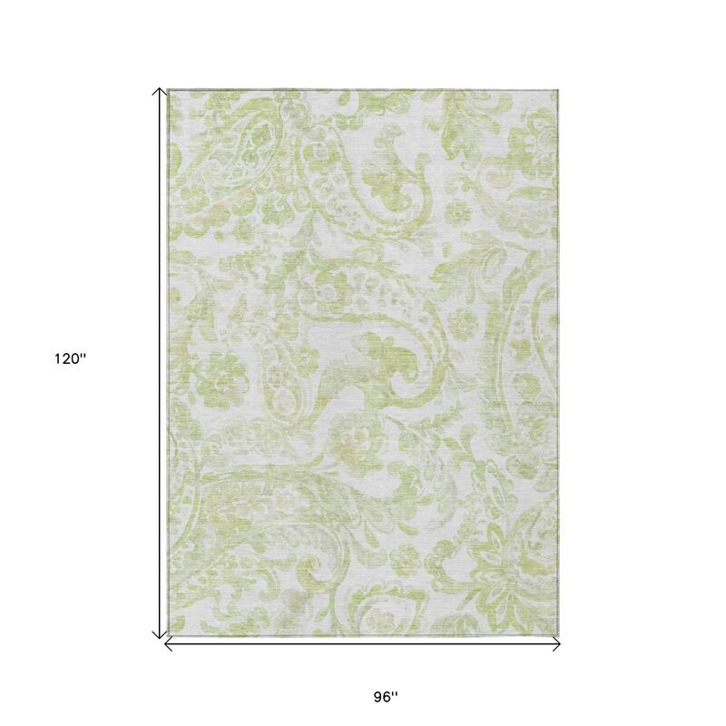 HomeRoots Paisley Transitional Rectangle Outdoor Rug