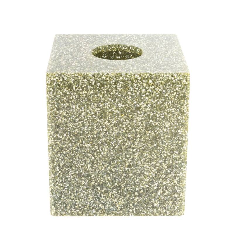 Sparkles Home Luminous Rhinestone Tissue Box Holder - Silver