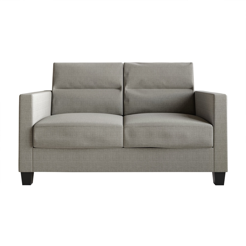 CraftPorch Clean and Minimalist Linen Upholstered Loveseat