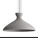preview thumbnail 1 of 2, Golden Lighting Aethera 22in Integrated LED Pendant in Grey Cement - Gold