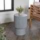 preview thumbnail 6 of 27, JONATHAN Y Kline 19" Modern Art Deco Tambour Accent Table