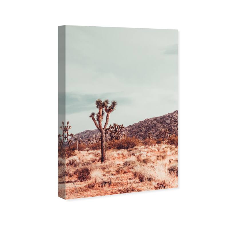 Wynwood Studio Canvas Nature and Landscape Steppes Blue and Light Blue Rustic Wall Art Canvas Print