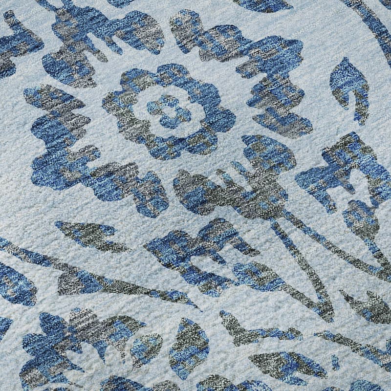 Premium Washable Super Soft Floral Damask Mayfield Rug