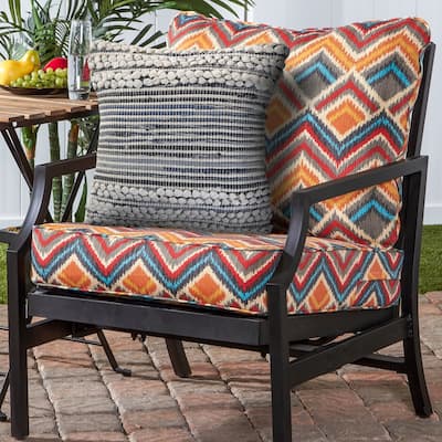 Sevita Textured Stripe Navy Cotton Blend Throw Pillow