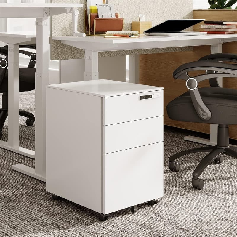 3-Drawer Mobile File Cabinet