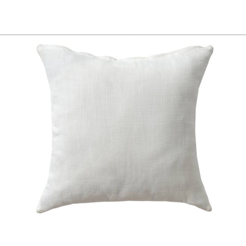 Palm Fronts Reversible Outdoor Square Throw Pillow Cover - 18" - Blue and White