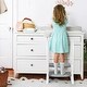 preview thumbnail 10 of 13, Toddler Step Stool for Bathroom Sink, Ronipic 2 Step Stools for Kids, Anti-Slip Stool