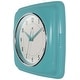 preview thumbnail 118 of 146, Infinity Instruments Retro 9.25-inch Square Wall Clock - 9.25 x 1.875 x 9.5