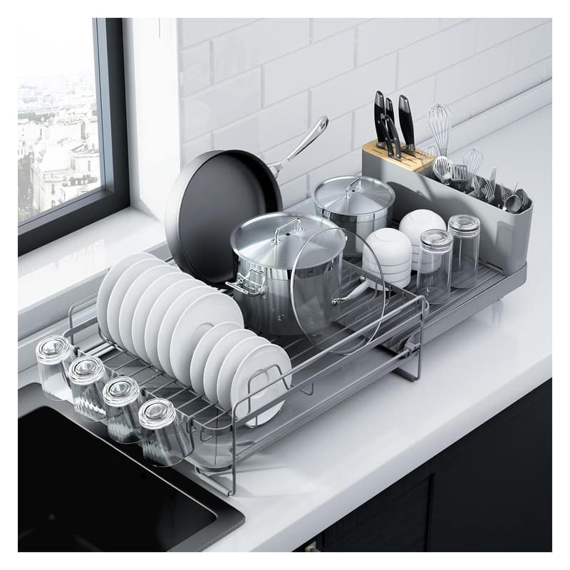 Large Dish Drying Rack - Extendable Dish Rack