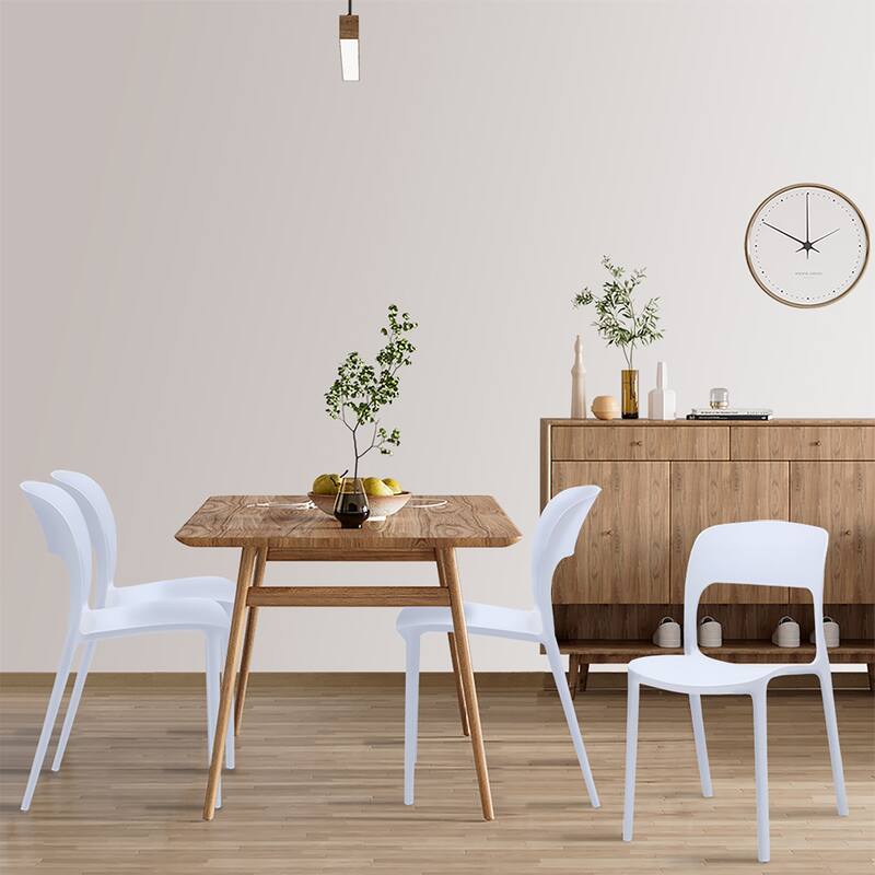 Porthos Home Brody Stackable Plastic Dining Chairs (Set of 2)