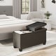 preview thumbnail 7 of 62, Nestl Storage 30-In Storage Ottoman Bench with Storage Bins for Bedroom - Folding Foot Rest Ottoman with Storage for Living Room