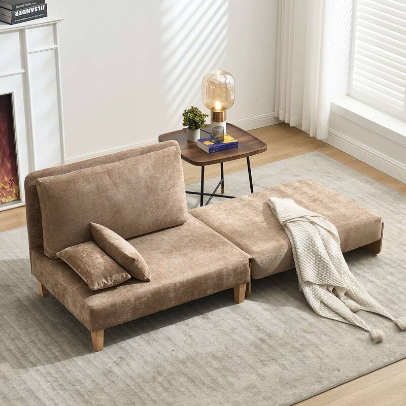 Convertible sofa bed, 3-in-1 convertible with 3 pillows
