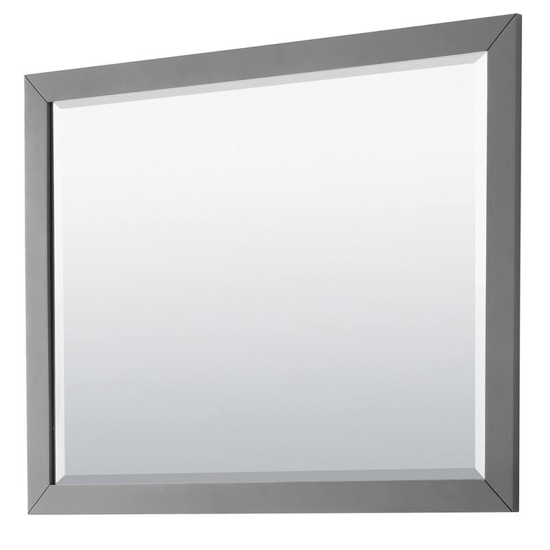 Strada 48-Inch Single Vanity Set, Carrara Marble Top, 46-Inch Mirror