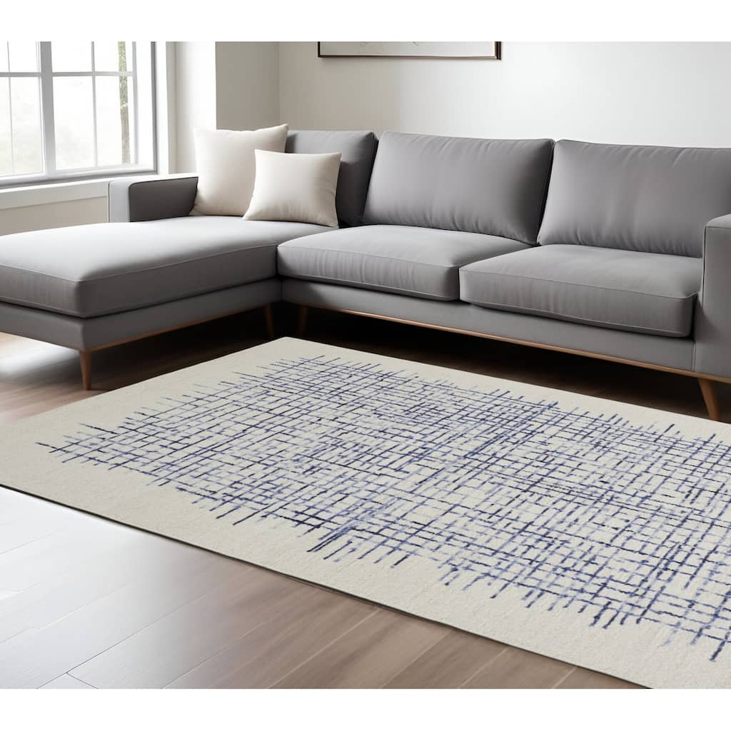 Sixu Hand Tufted Stain Resistant Soft Durable Area Rug By HomeRoots - 8' x 10'