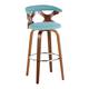 Option Teal Fabric/Walnut/Chrome