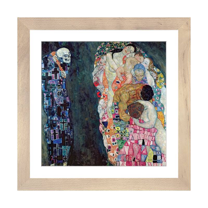 iCanvas "Death And Life, c.1911" by Gustav Klimt - Natural - 16x16x1
