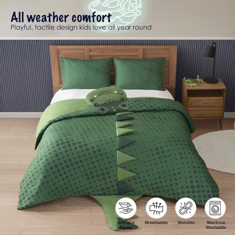 3D Animal Juvenile Comforter Set