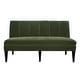 preview thumbnail 1 of 0, Harp & Finial Laren Banquette - Emerald Velvet Emerald