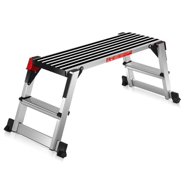 330 lbs Aluminum Folding Non-slip Drywall Step Stool Ladder - 49.5 x 21 x  19.5 (W x D x H) - Bed Bath & Beyond - 32399318