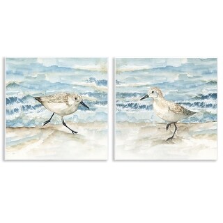 Stupell Sandpipers Treading Beach Shore Wall Plaque Art Design By Nan ...