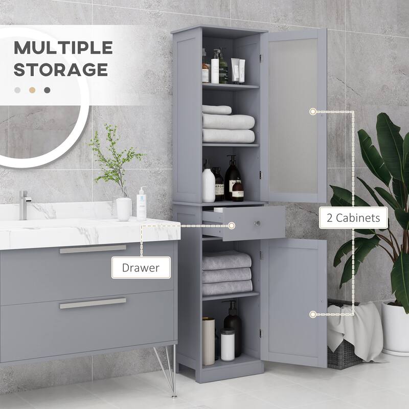 Kleankin Slim Bathroom Storage Cabinet
