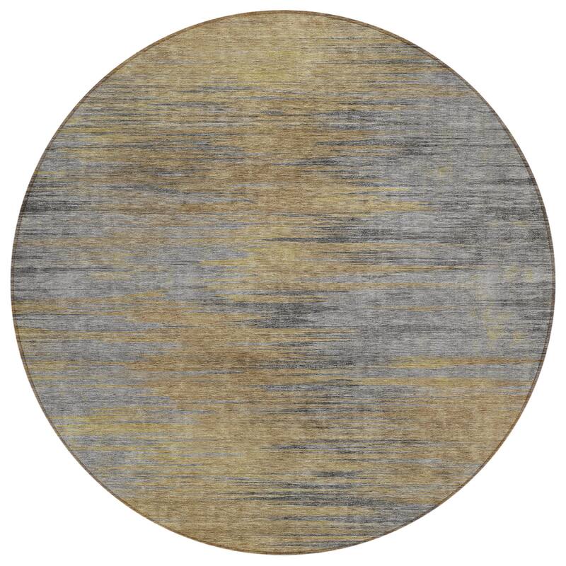 Machine Washable Indoor/ Outdoor Chantille Solid Ombre Rug