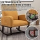 preview thumbnail 161 of 171, HOMYKA 28" Wide Rocking Chair for Nursery with Solid Wood Leg