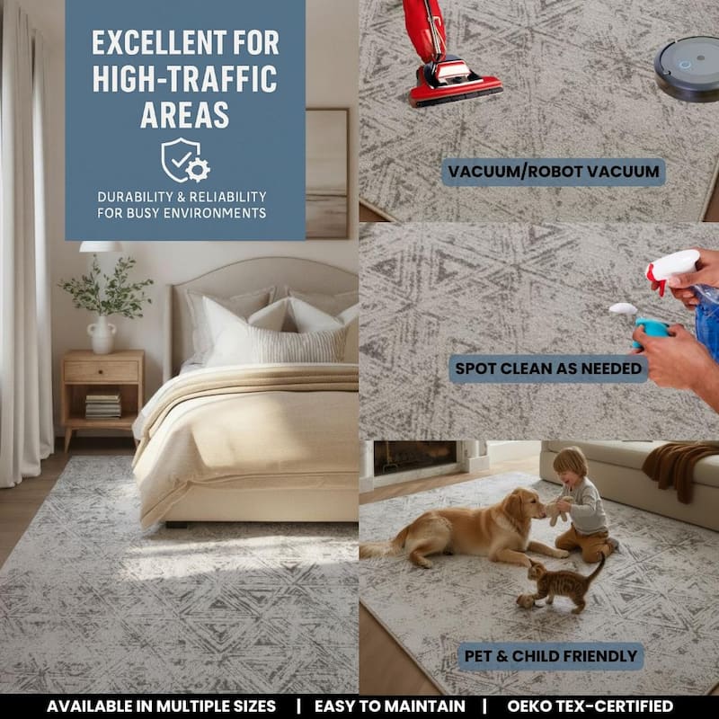 Rug Branch Cadence Abstract Indoor Area Rug, Brown Beige