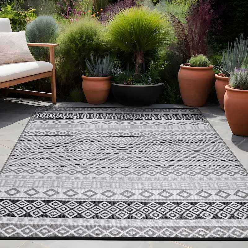 Beverly Rug Boho Outdoor Rug Waterproof for Patio, RV Camping