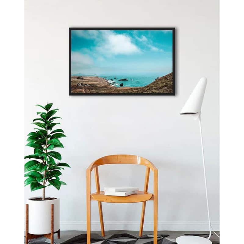 When Sea Becomes Sky Framed Poster - 24 x 36 Inch - Black