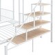 preview thumbnail 19 of 36, Full Over Twin-Twin Triple Bunk Bed with Drawers & Staircase, Metal Platform Bed Frame Can Be Converted Into 3 Separate Beds