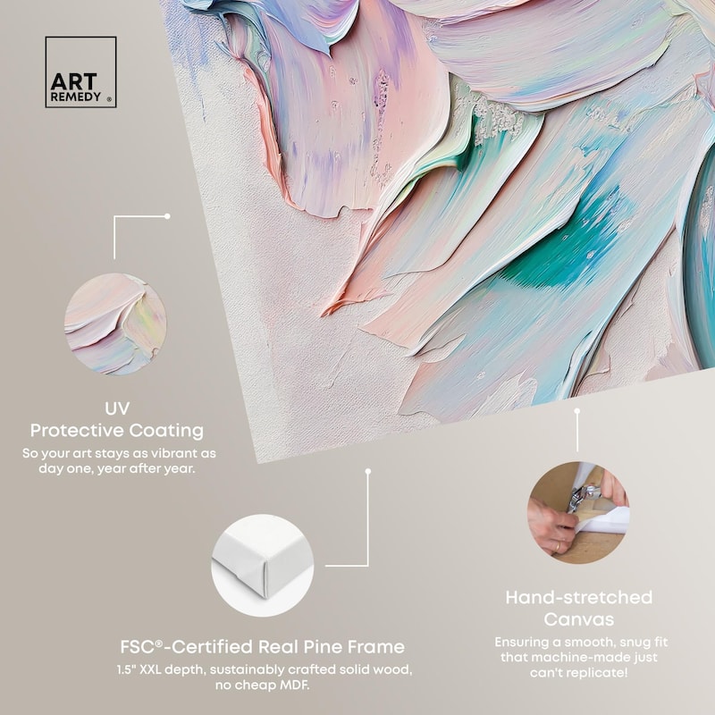 Flowing Mousse I Canvas by Art Remedy, Gallery Wrapped