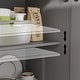 preview thumbnail 18 of 33, 59.1''Sideboard Buffet White Mid-Century Modern Contemporary Lacquered Credenza with Drawers and Doors