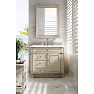 James Martin Vanities Bristol 36" Single Vanity, Whitewashed Walnut