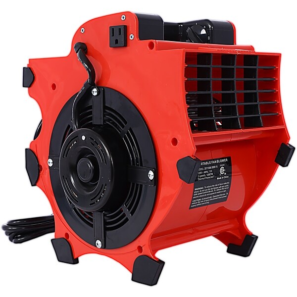Ventilateur Centrifuge XPower P-80A - 320 CFM, Séchage Moquette, Dégât Des Eaux, Empilable, 3 Vitesses, Usage Pro Et Maison