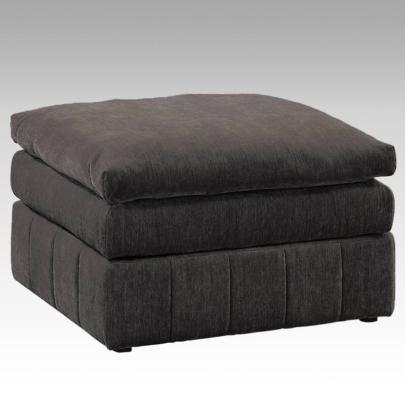 Morgan Fabric Upholstered Ottoman