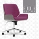 preview thumbnail 28 of 46, Elle Decor Ophelia Low-Back Task Chair in Chrome Finish