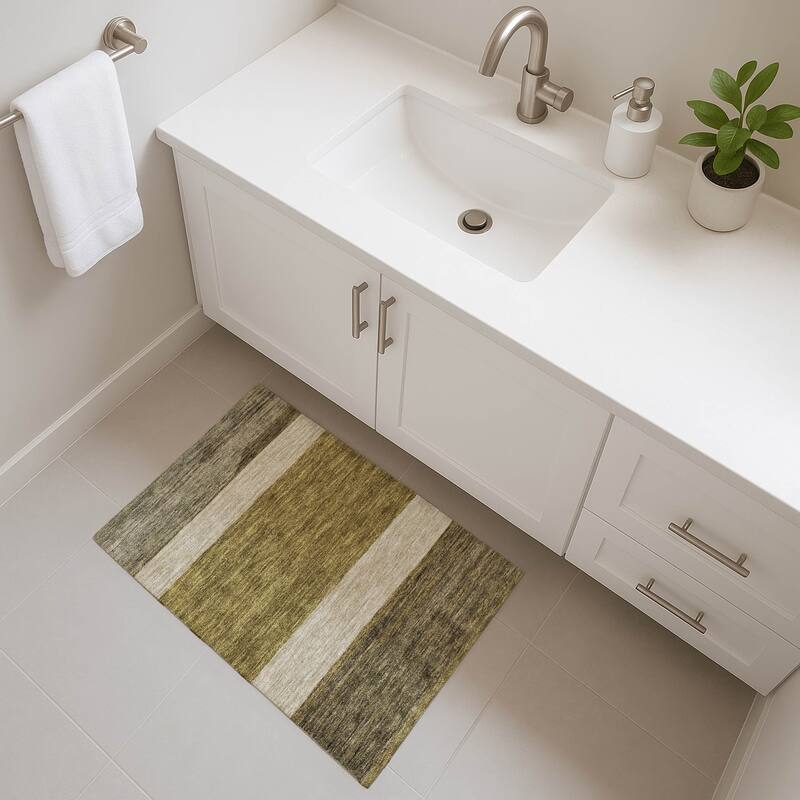 Premium Washable Super Soft Ombre Gabbeh Mayfield Rug - Coffee - 1'8" x 2'6"