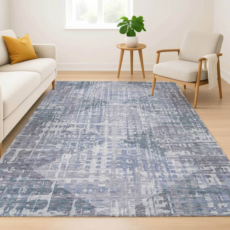 Premium Washable Super Soft Modern Diamonds Mayfield Rug