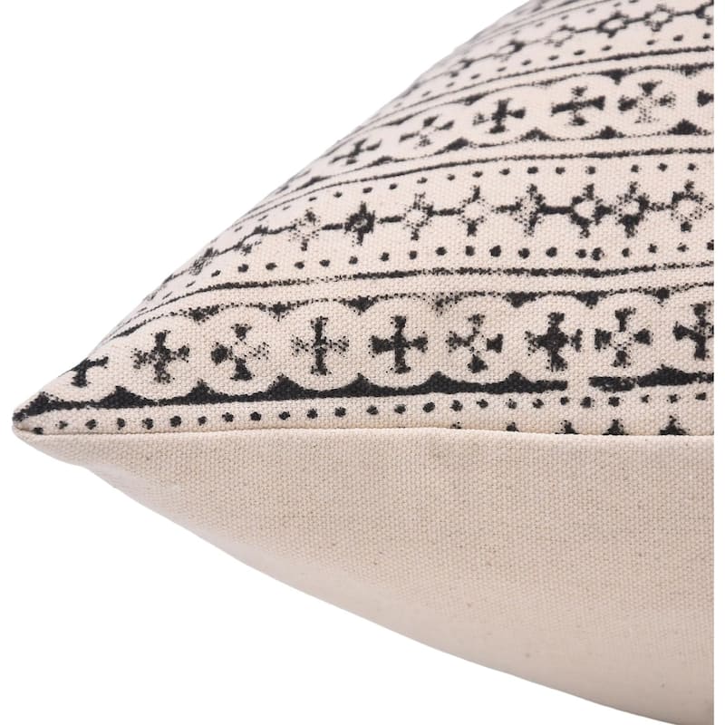 Fabdivine Cotton Floral Block print pillow Cover