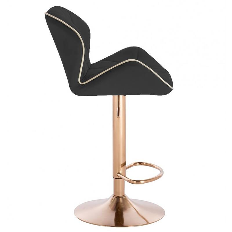 Modern Home Luxe Spyder Contemporary Adjustable Suede Barstool - Modern Comfortable Adjusting Height Counter/Bar Stool
