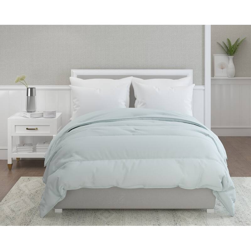 Laurel & Mayfair 300tc Cotton Sateen Down Alternative Comforter - Light Blue
