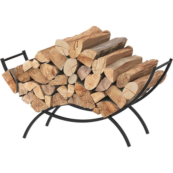 Winado 6 ft Outdoor Steel Arrow Pattern Firewood Log Rack Wood Storage Holder for Fireplace Winado 6 ft Outdoor Steel Arrow Pattern Firewood Log Rack Wood Storage Holder for Fireplace